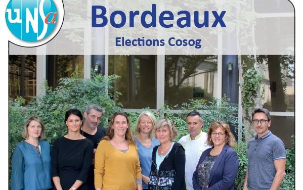 Plaquette élections Cosog Bordeaux
