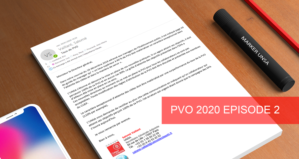 PVO 2020 : La Direction clarifie ses intentions