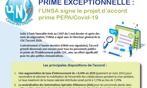 Tribune syndicale UNSA – Mai 2020