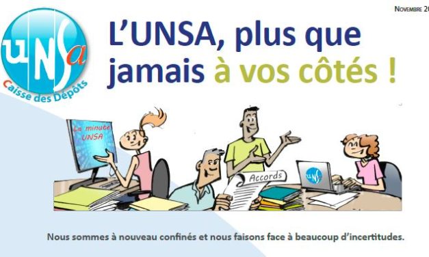 Tribune syndicale UNSA – Novembre 2020