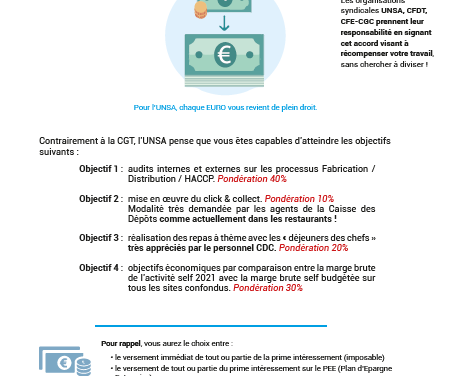 AGR : L’UNSA DIT OUI AU POUVOIR D’ACHAT ET A L’INTERESSEMENT 2021 !