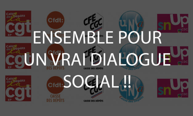 INTERSYNDICALE : DEGRADATION DU DIALOGUE SOCIAL