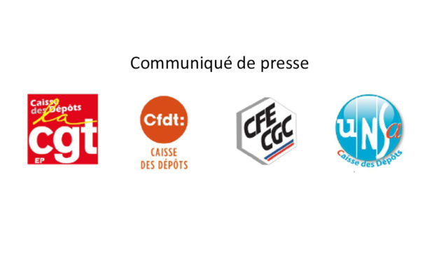 Les 4 organisations syndicales représentatives du Groupe CDC UNSA – CGT – CFDT et CGC agissent ensemble pour sauver l’AGR  !