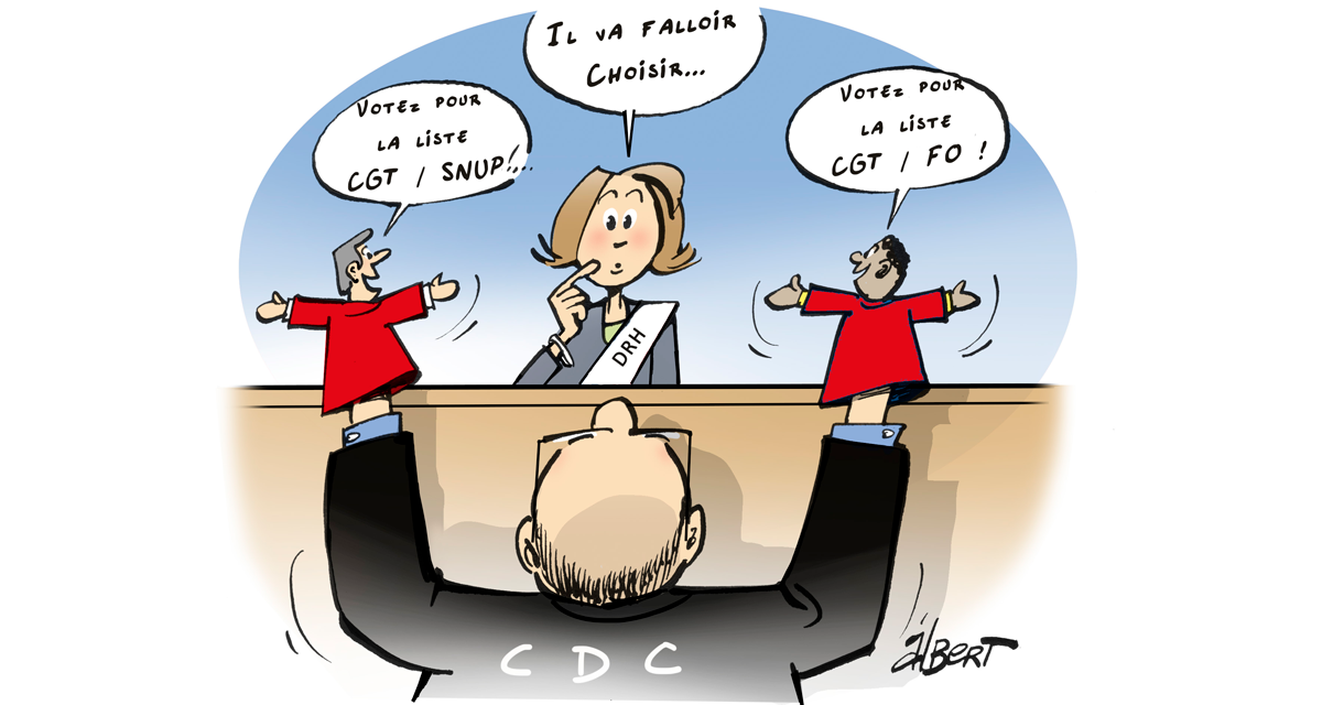 Dépôt des listes aux élections professionnelles à la CDC : les coulisses…