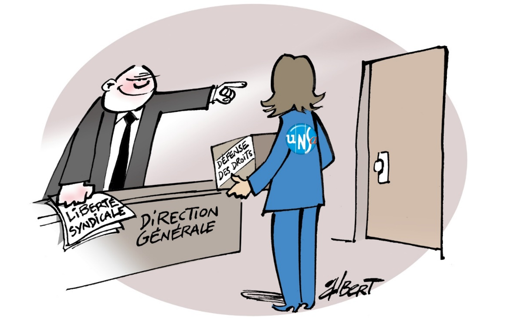 Atteinte grave à la liberté syndicale  !