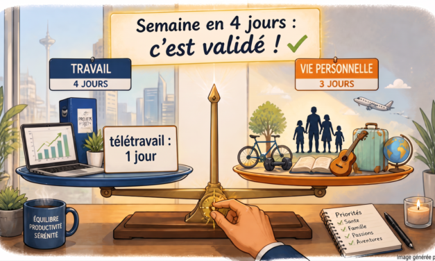 Pérennisation de la semaine en 4 jours avec un jour de télétravail :Une nouvelle avancée en faveur de l’équilibre vie professionnelle / vie personnelle !