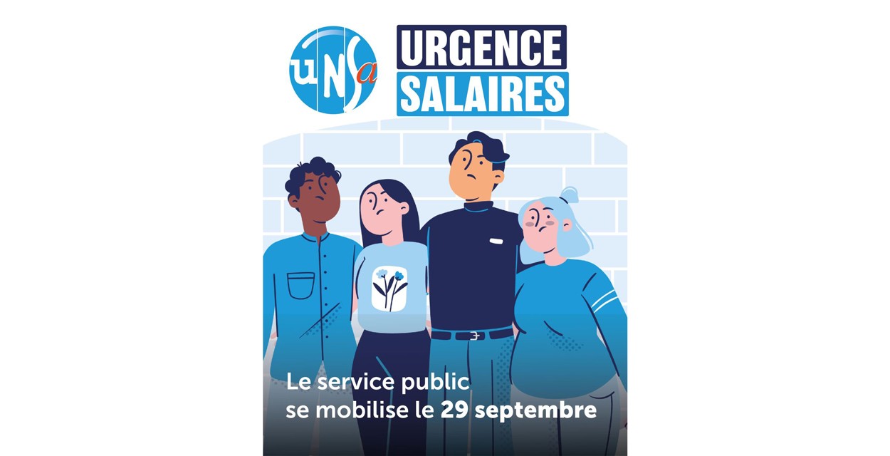 SALAIRES, POUVOIR D’ACHAT DANS LA FONCTION PUBLIQUE : MOBILISATION INTERSYNDICALE LE MARDI 29 SEPTEMBRE 2026